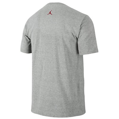 Nike Air Jordan J's Tag T-Shirt Heather Grey/White/Team Orange