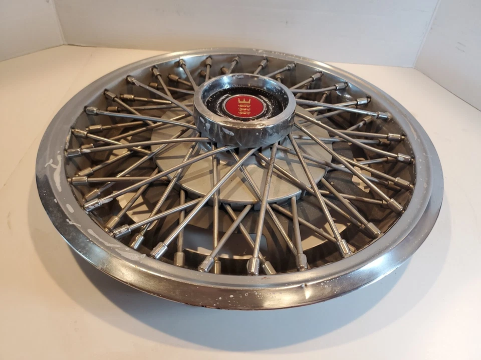 Tapacubos de alambre Mercury Capri Ford LTD Mustang Bobcat Pinto 13" tapa de rueda de colección Foto 4 de 4