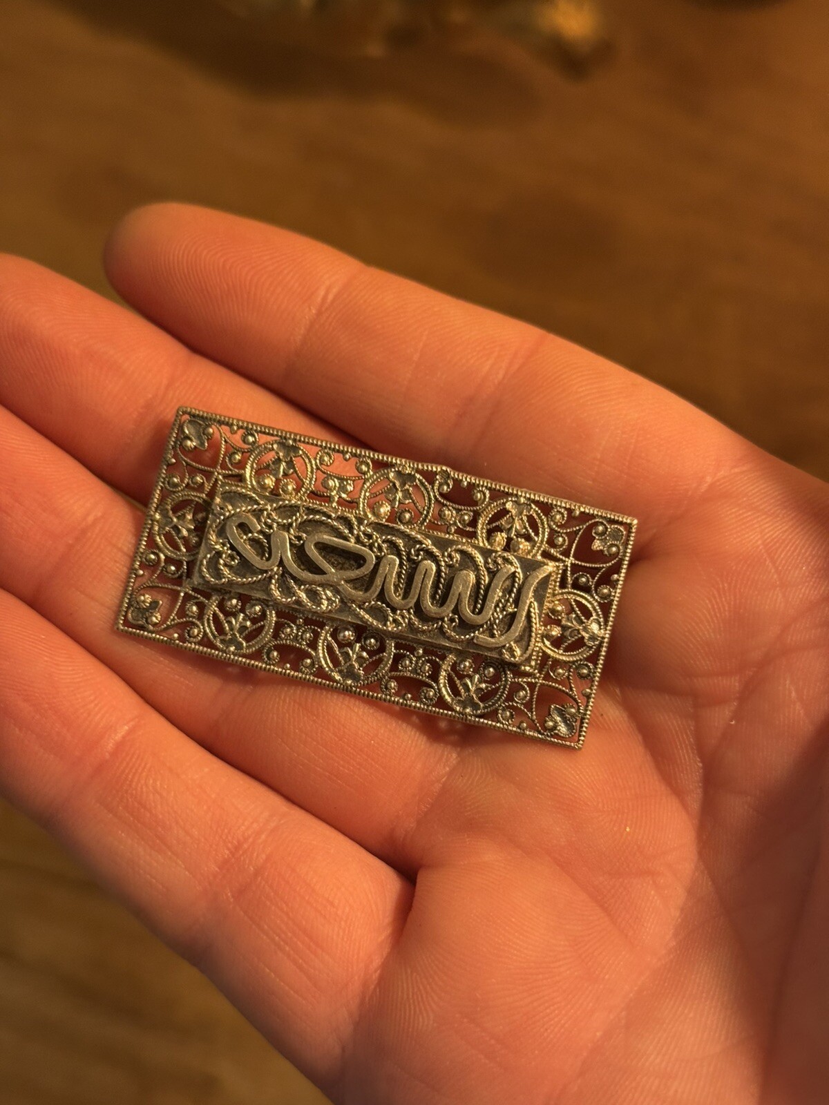 Brosche Massiv Silber Berber - image 1