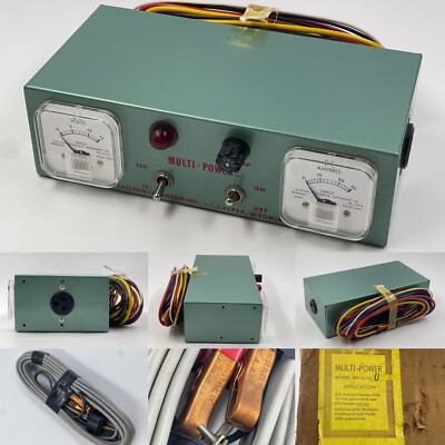 RARE Vintage CHILTON JOHNSON INC DC Volts Amperes MULTI POWER UNIT ASIS NEW