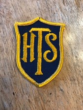 Vintage HTS Sew On Patch 2.75? Badge Embroidered Crest