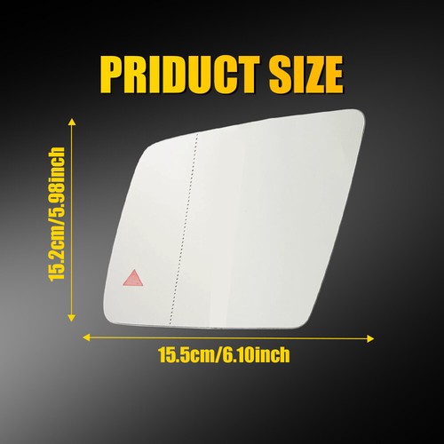 For Mercedes-Benz W166 Left Driver Side Mirror Glass with Heated & Blind Spot B - Picture 2 of 12