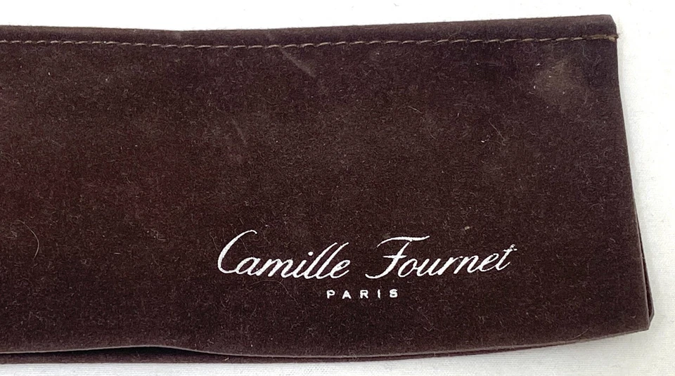 Correa de reloj Camille Fournet Paris de cuero de cocodrilo verde coral talla 16 Y2K Foto 2 de 4