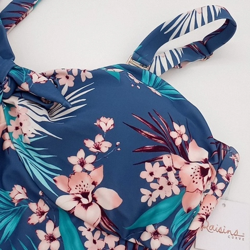 Tankini Raisins Curve para mujer 20 W Haleiwa Zanzíbar camiseta de baño pizarra 20 W Foto 4 de 4