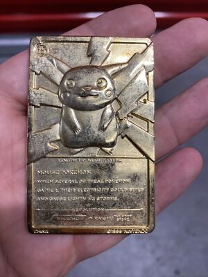 Pokemon 23K ゴールドカードBurger King ピカチュウ 🔥 NEW BurgerKing