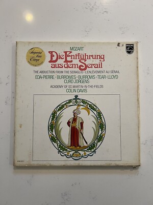 Wolfgang Amadeus Mozart Die Entfuhrung Aus Dem Serail Vinyl & Book