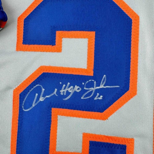 Autographed/Signed Howard Johnson HOJO New York Grey Baseball Jersey JSA COA - Picture 3 of 4