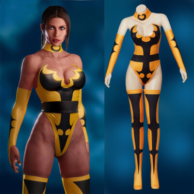 Cosplay Mortal Kombat Tanya Sexy Jumpsuits Kostüme Halloween Maskerade Anzüge