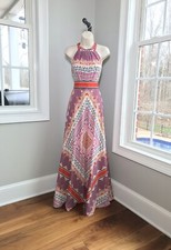 Eliza J Colorful Scarf Print Maxi Dress - Women’s 4 WORN ONCE