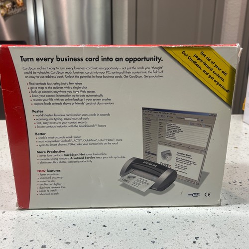 CardScan Executive 700C Business Card Scanner - Mint Conditions - Picture 3 of 7