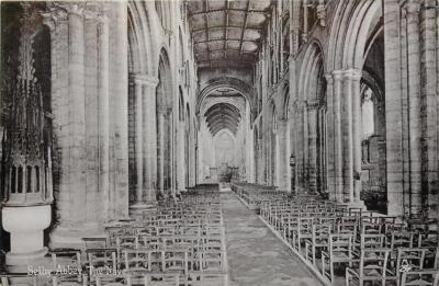 Selby Abbey Yorkshire The Nave England OLD PHOTO