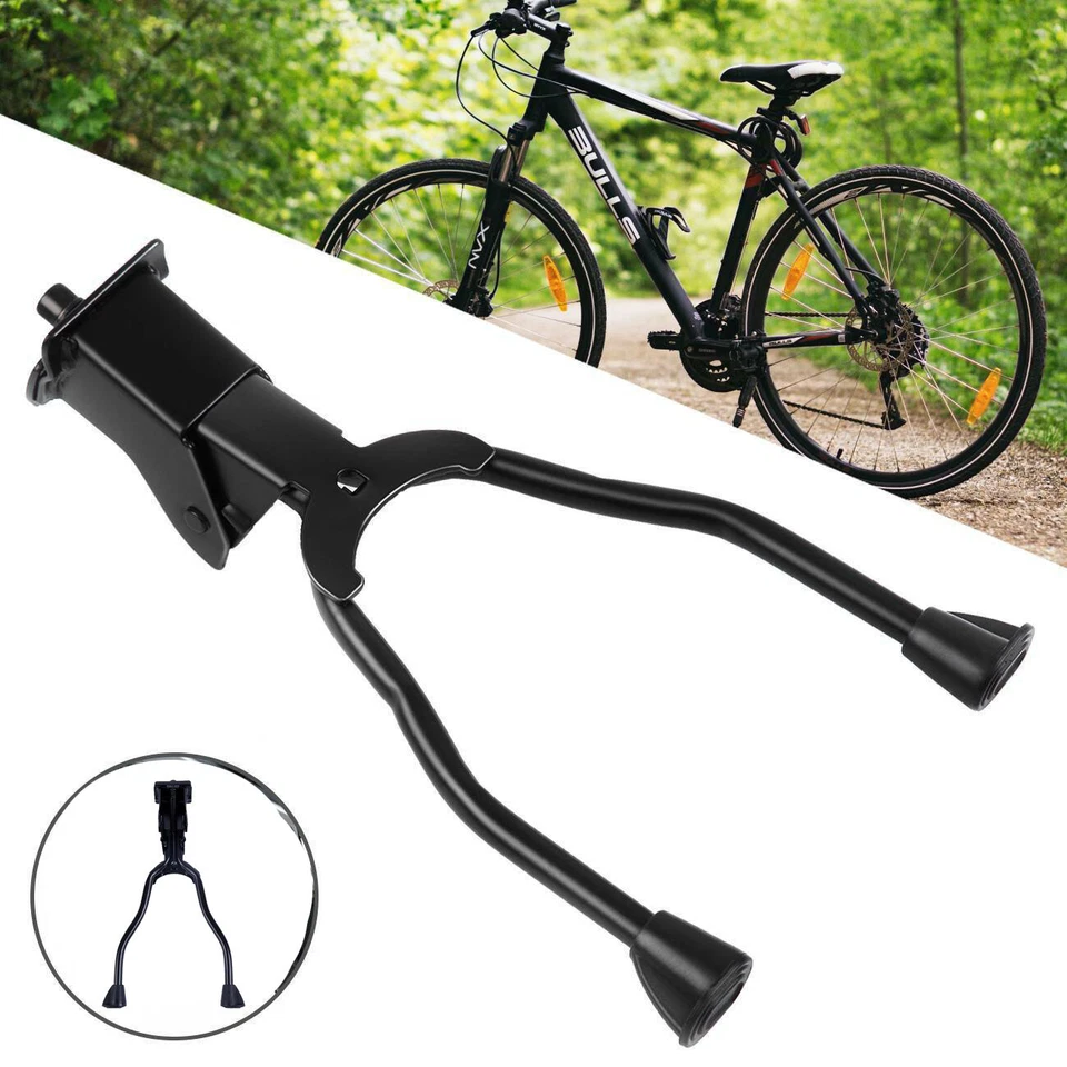 26-28" Doble Pata de Cabra Bicicleta Soporte Bicicleta Pata de Cabra Bicicleta de Montaña Foto 3 de 4