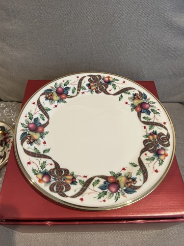 LENOX Holiday Tartan 3 Piece Place Setting / Made in USA - Picture 4 of 11