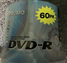 NEW PLAYO DVD-R 60 Pack Spindle 4.7gb 16x Blank Video Recordable Media Disc DVD