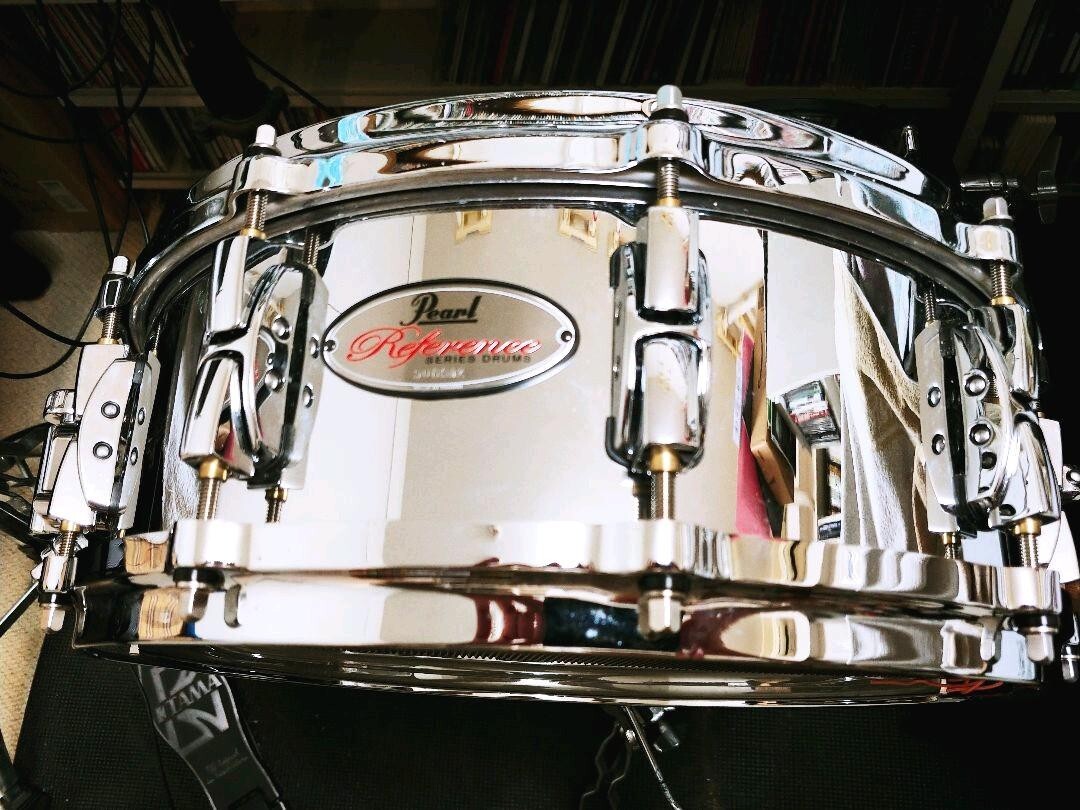Pearlパール Reference 14x5 Cast Steel Snare Pearl 14x5 Reference Series Cast Steel Snare Drum (RFS-1450