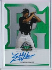 2014 Leaf Perfect Game METAL TRENTON CLARK (Trent Grisham) Green Die-Cut AUTO RC