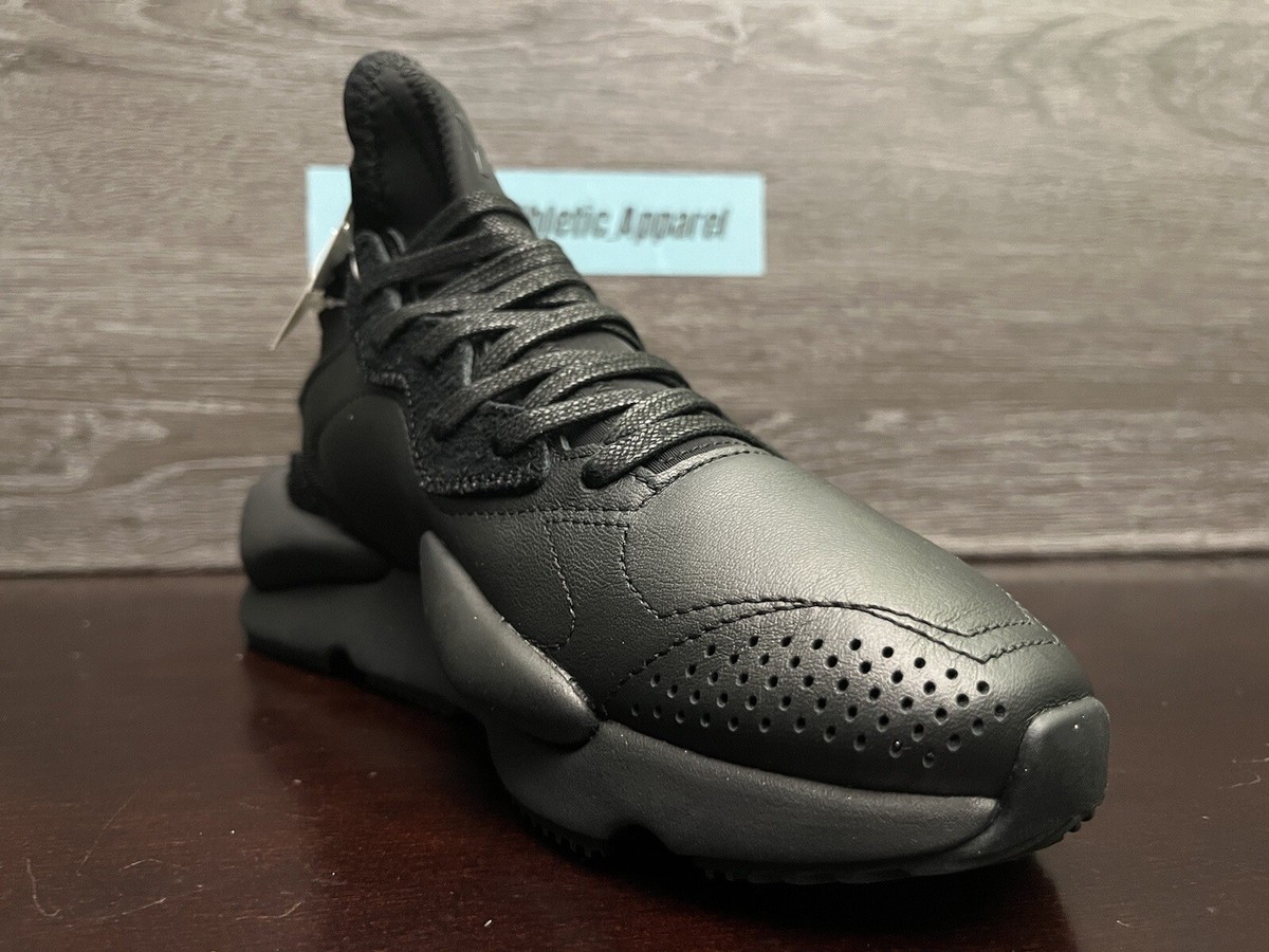Adidas Y-3 Kaiwa Yohji Yamamoto Black Leather Shoes Men Size Adidas Y-3 Kaiwa Yohji Yamamoto Black Leather Shoes Men Size