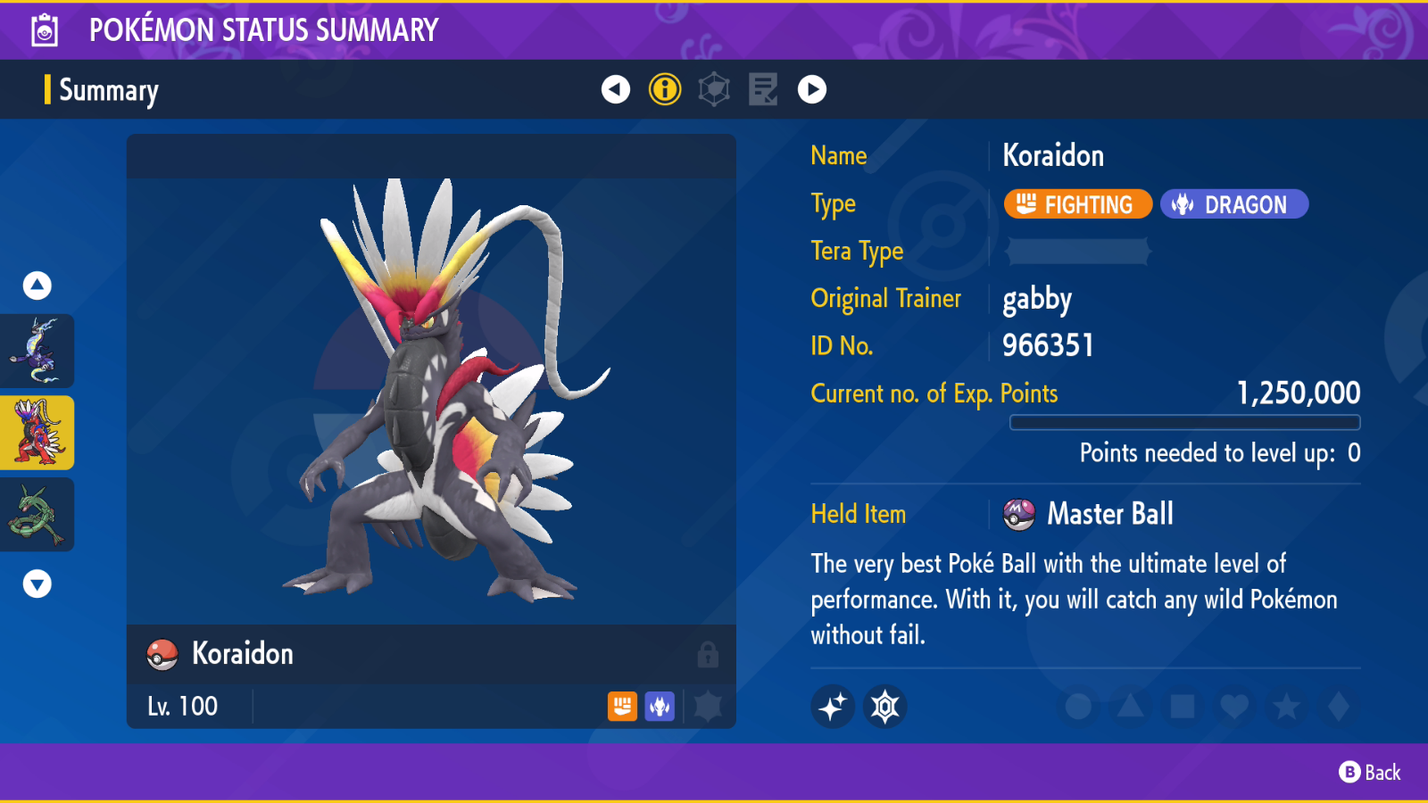 Zekrom Shiny 6 IV + Masterball - Pokemon Sword - Shield Pokemon Spada -  Scudo