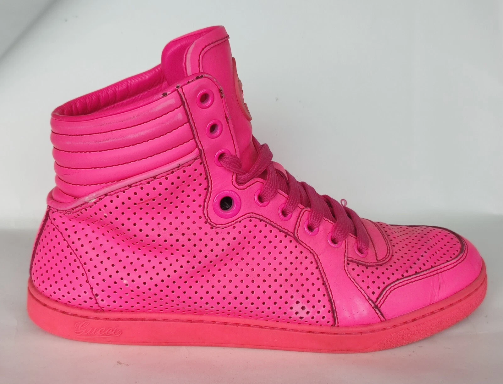 Baskets GUCCI Hi Tip cuir taille 38 1/2