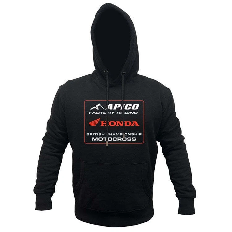 Sweat à capuche noir équipe Apico Honda - Photo 1/1