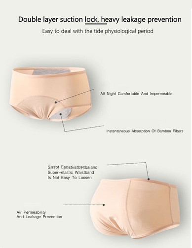 3PCS Plus Size Womens Menstrual Period Underwear Leakproof Panties Physiological - Picture 14 of 20