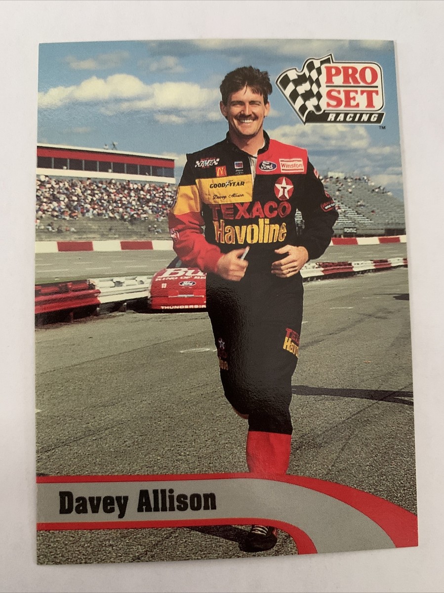 1992 Pro Set Racing Winston Cup Card #183 Davey Allison NASCAR