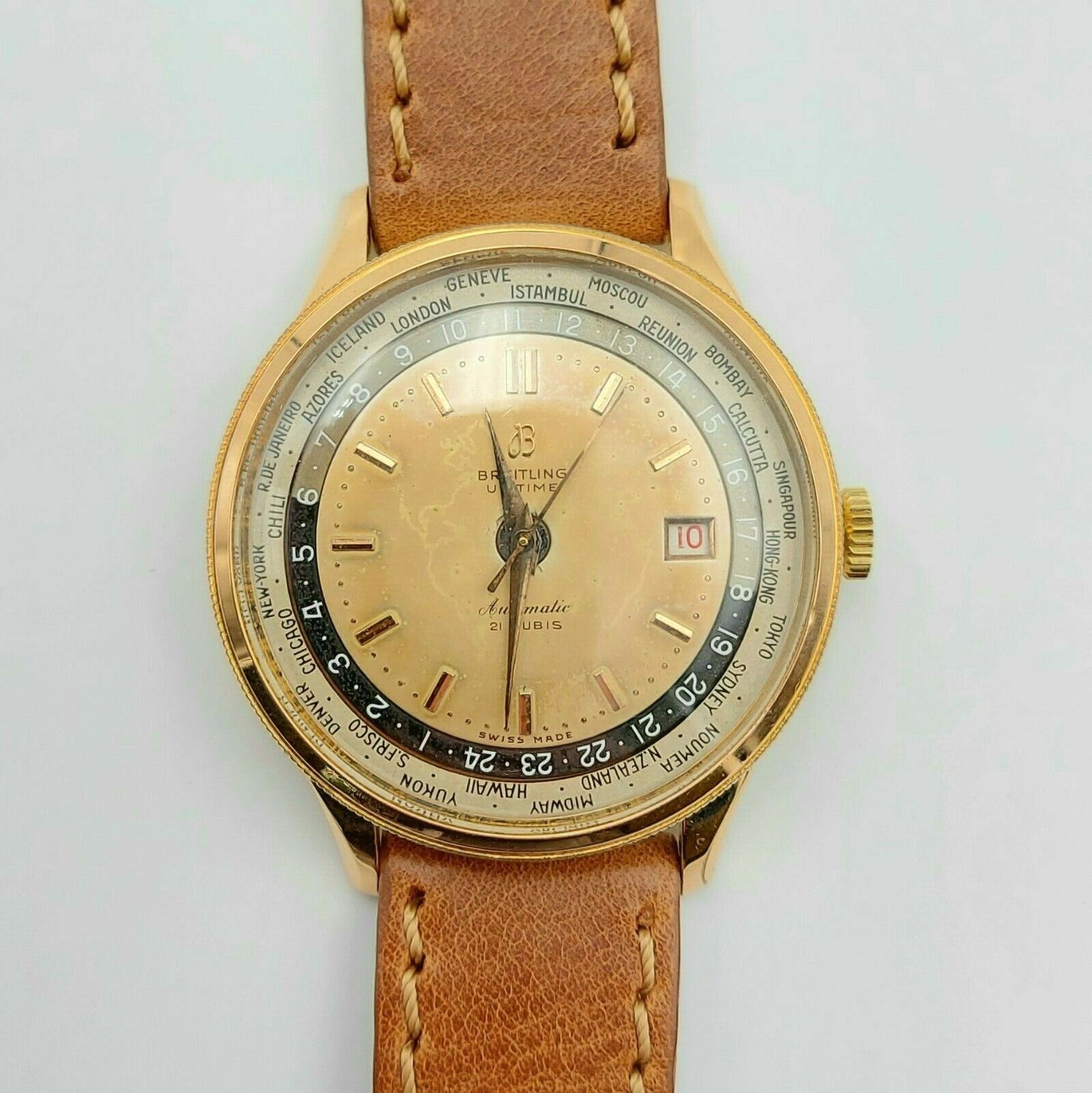 VINTAGE BREITLING UNITIME 1 260 - VERY RARE - AUTOMATIC - IN EXCELLENT... image 3