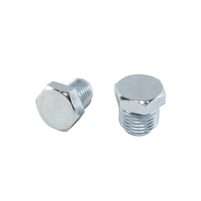 2x Master Cylinder Side Plugs 9/16''-18 1/2''-20 Inverted Flare Nut Port Block Off
