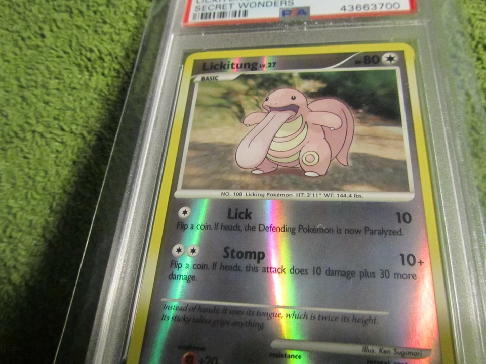 PSA 10 2007 Diamond & Pearl Secret Wonders Reverse Foil Lickitung 91/132 ONLY 1 - Image 3 of 4