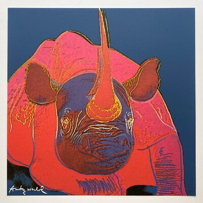 ANDY WARHOL RARE 1986 LMTD ED LRG FINE ART LITHOGRAPH PRINT