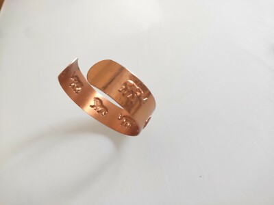 Bracelet Ancien En émaux Sur Bronze/cuivre - Bijou Vintage émaillé, Occasion Avec Traces D'âge