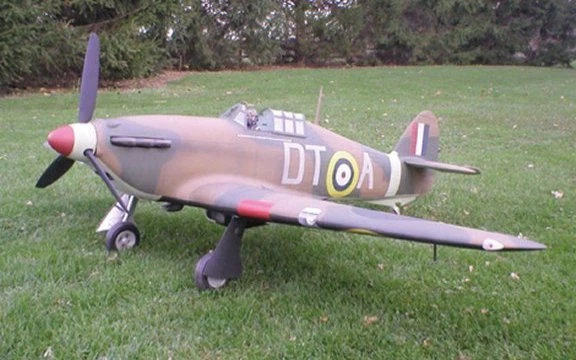 1 4 Scale Hawker Hurricane Giant Scale RC AIrplane Printed Plans