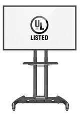 NB Mobile TV Cart, UL Listed, Rolling TV Stand with Wheels for 32 to 75 Inch...