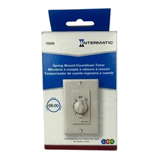 Intermatic FD6HW Spring Loaded Auto-Off Wall Timer For Lights And Fans Switch