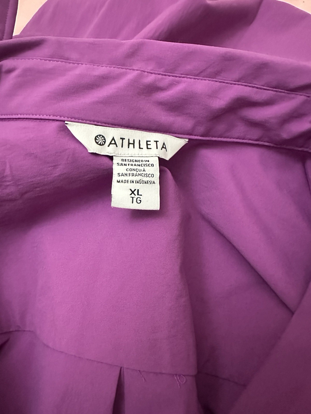 Athleta Performance Oversized Button Up Poplin To… - image 5