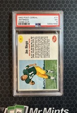 🏈 1962 Post Cereal #11 - Jim Ringo - PSA 5 - POP 10 - Green Bay Packers 🏈