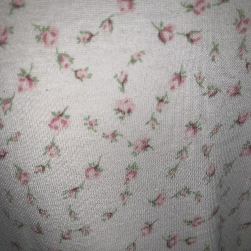 CHAPS women's pajamas set knit sz S Rosebud print on white - Picture 6 of 6