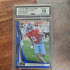 Leaf 2023 Draft Jaxon Smith-Njigba #B2-9 Rookie Blue Short Print CSG 10 Card