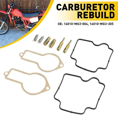 #ad #ad For Honda Float Main Pilot Jet Carb New K245 Carburetor Rebuild Kit 83 84 XR500R $37.99