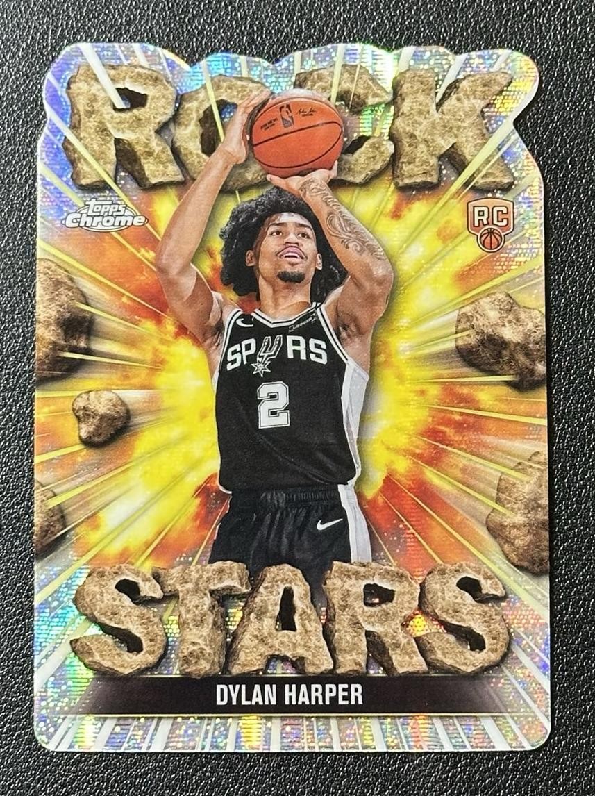 2025-26 Topps Chrome Dylan Harper Rock Stars Case Hit SSP