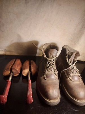 Vintage Red Wing Work Boots Brown Mens 12.5 Leather Lace Up Workwear USA 90\'s Rare Vintage RED WING 957 Brown Leather Work Boots Size US  main image 3