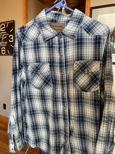 Womens Legendary Stockyard Snap Front Shirt Lg NWOT