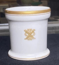 Antique O.P. Co Syracuse China Knights Templar Masonic Mug Gold Cross & Crown