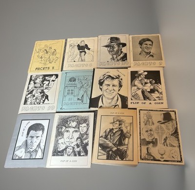 Vintage Multimedia Fanzine Facets & Flip of a Coin Lot Harrison Ford Fan fiction