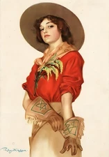 Cowgirl of the Golden West - 1915 Image - 5 x 7 in Print