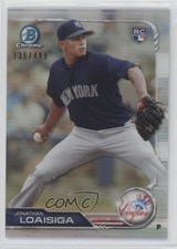 2019 Bowman Chrome Refractor 135/499 Jonathan Loaisiga #12 0vl5