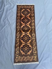 2x5 Vintage Afghan Bokhara Wool Runner Rug Handmade Soft Tribal Accent Rug