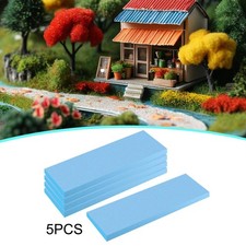 Set of 5 Rectangular Foam Blocks, Polystyrene Sheets, Building Materials for
