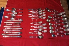 Vintage Wm Rogers Mfg Co Original Extra Plate Flatware Set for 8 + Service 48 Pc