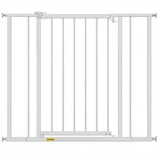 36”Tall Dog Gate for Stairs & Doorways,Fits 28.5”-39.7” Wide Openings Metal Gate